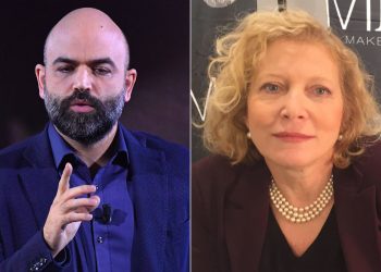 Roberto Saviano e Monica Ricci Sargentini