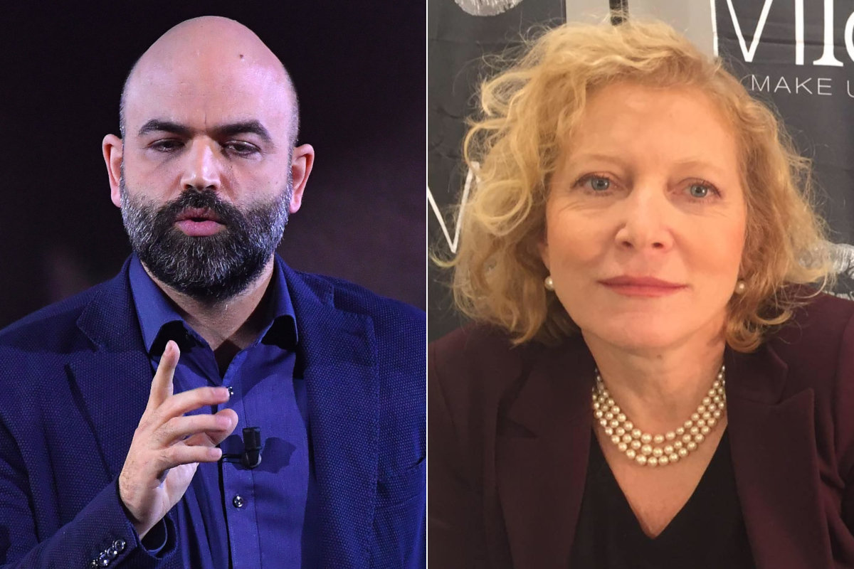 Roberto Saviano e Monica Ricci Sargentini