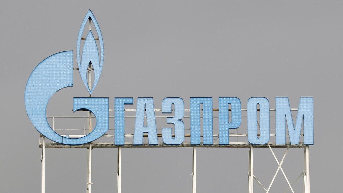 Insegna di Gazprom, la multinazionale russa che vende il gas all'Europa