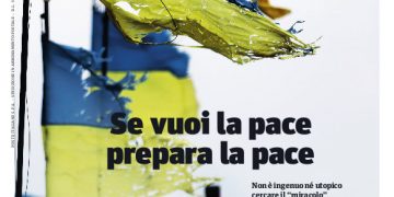 La copertina del numero di maggio 2022 di Tempi, dedicata alla guerra in Ucraina e alla ricerca della pace