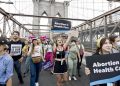 Marcia per l'aborto sul ponte di Brooklyn