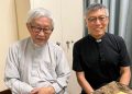 Il cardinale Zen insieme al vescovo di Hong Kong, Stephen Chow