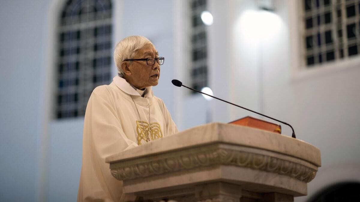 Il cardinale Joseph Zen Ze-kiun, arcivescovo emerito di Hong Kong