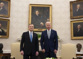 Mario Draghi e Joe Biden alla Casa Bianca