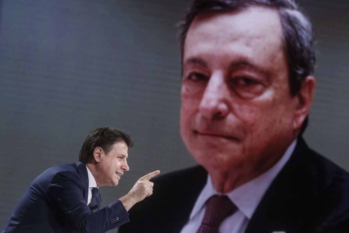 Giuseppe Conte e Mario Draghi