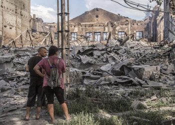 Severodonetsk distrutta dai bombardamenti russi in Ucraina