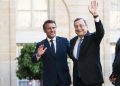 Il presidente francese, Emmanuel Macron, e il premier italiano Mario Draghi (foto Ansa)