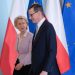 Ursula von der Leyen, presidente della Commissione europea, incontra a Varsavia il premier della Polonia Mateusz Morawiecki
