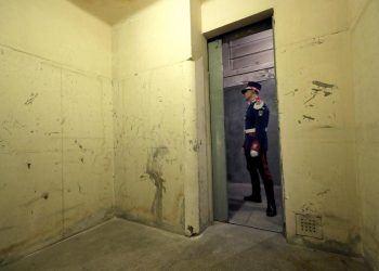 Una cella dove venivano "ospitati" gli arrestati dalla Securitate romena, posizionata nei sotterranei del ministero degli interni a Bucarest