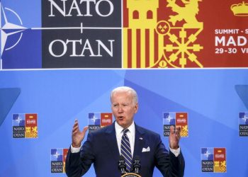 Joe Biden, presidente Usa, al vertice Nato di Madrid