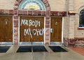 La chiesa del Sacro Cuore di Maria a Boulder, Colorado, vandalizzata con slogan pro aborto