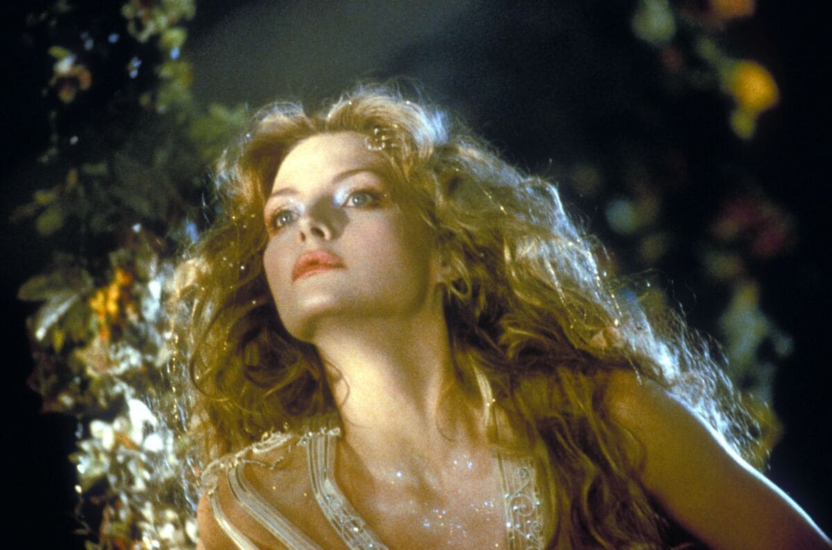 Michelle Pfeiffer in Sogno di una notte di mezza estate, film del 1999 tratto dall'omonima opera di William Shakespeare