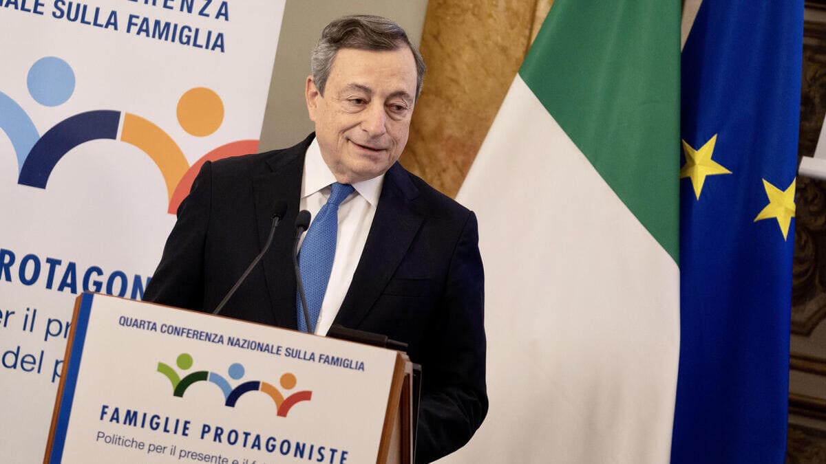 L'intervento di Mario Draghi sull'assegno unico alla conferenza sulla Famiglia, il 3 dicembre scorso