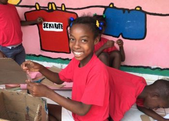 I bambini della Kay Pe' Giuss ad Haiti