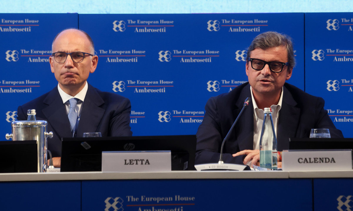 Enrico Letta e Carlo Calenda