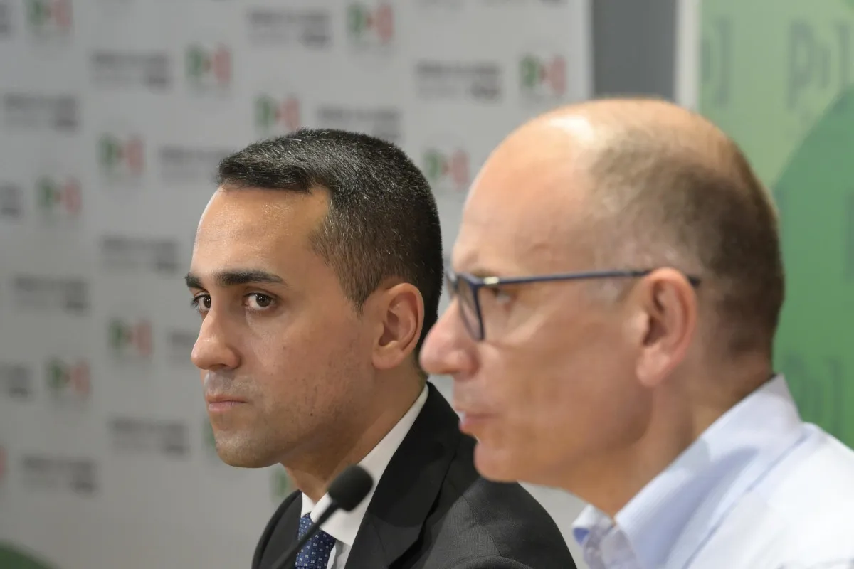 Luigi Di Maio e Enrico Letta