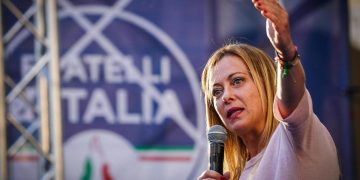 Giorgia Meloni, comizio elettorale, Caserta, 18 settembre 2022