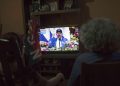 Comizio di Daniel Ortega in tv