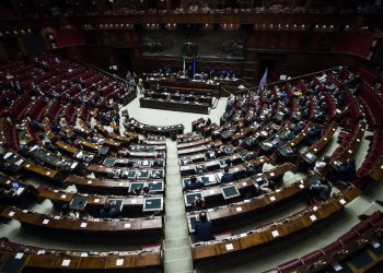 L’aula della Camera dei deputati a Montecitorio, Roma