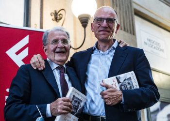 Romano Prodi con Enrico Letta