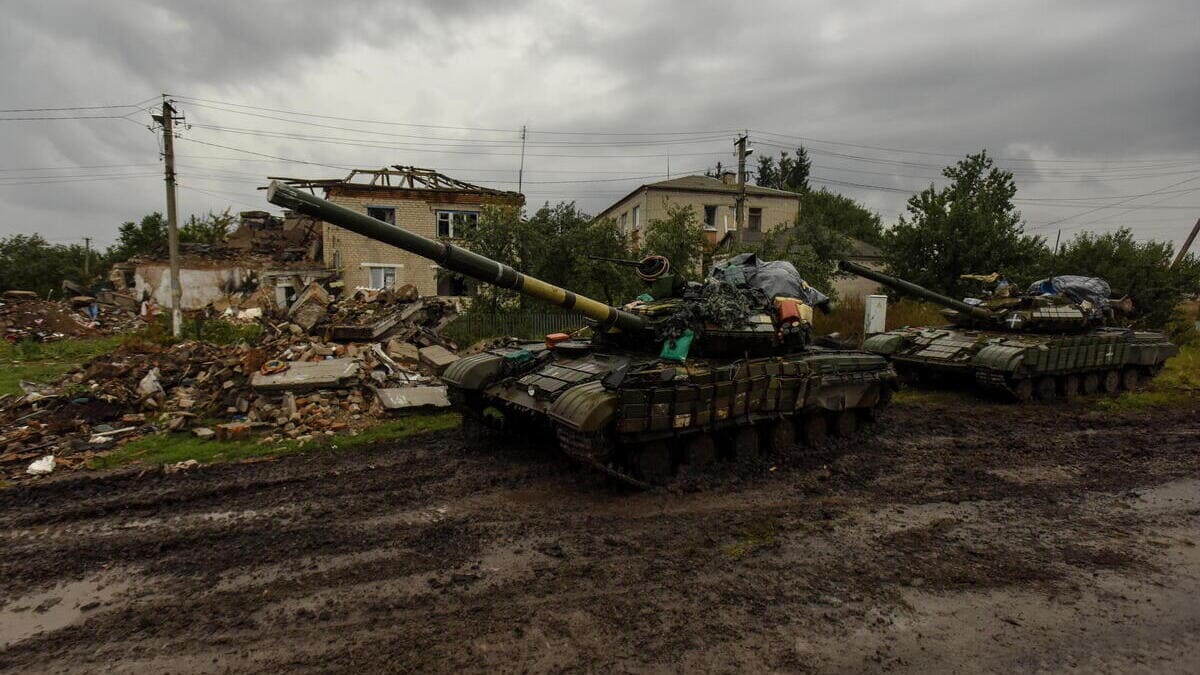 Un carro armato in Ucraina
