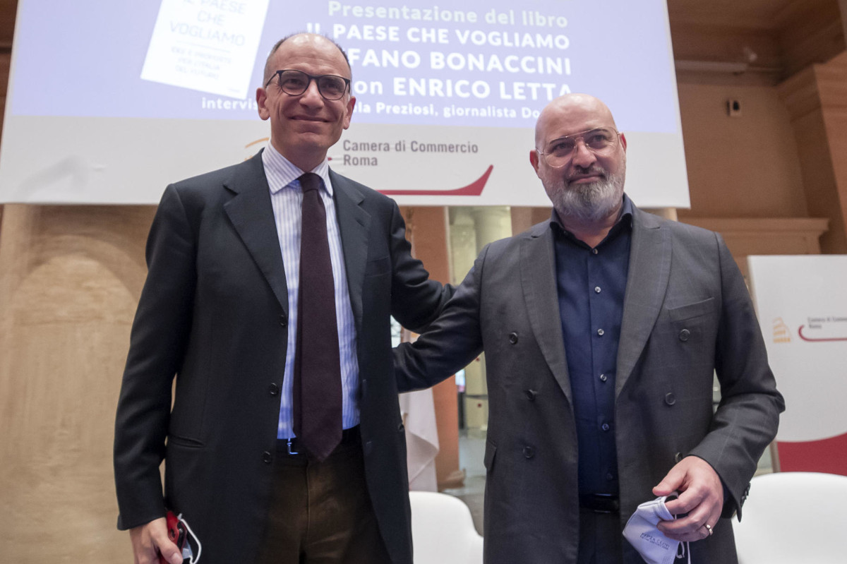 Enrico Letta e Stefano Bonaccini