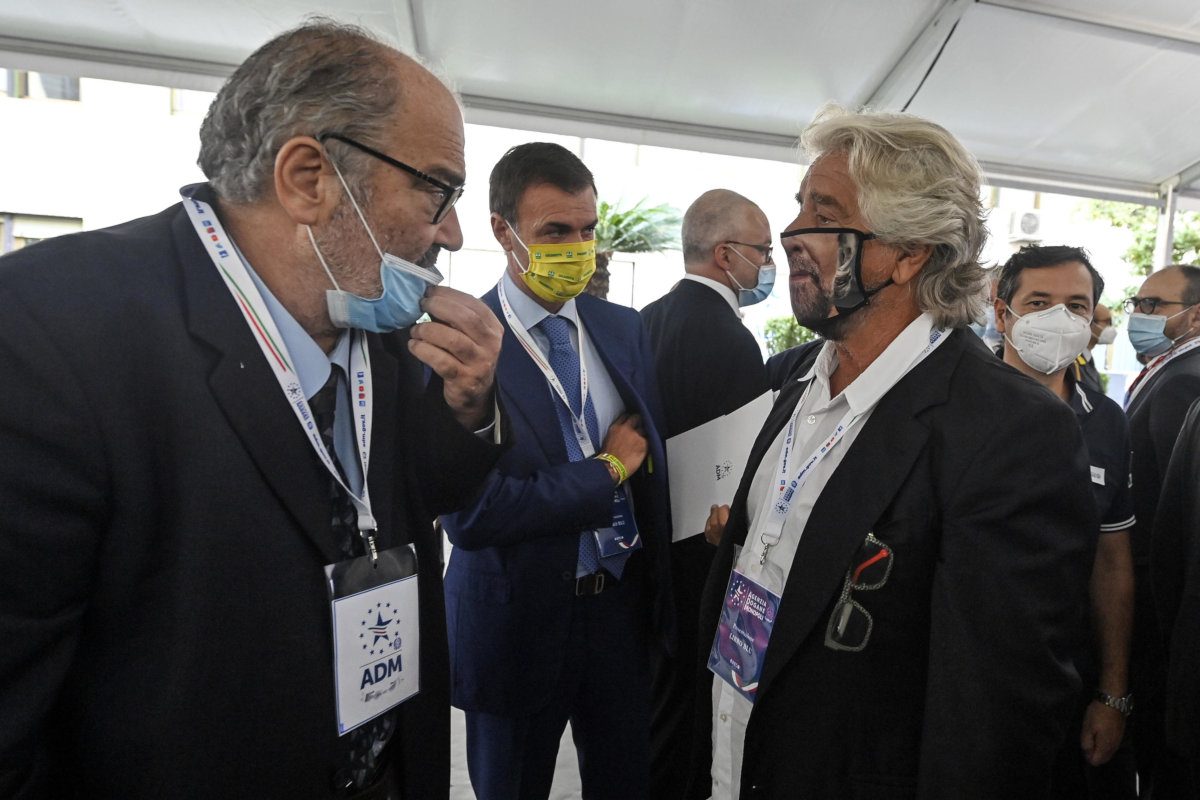 Goffredo Bettini e Beppe Grillo