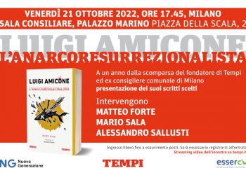 Invito alla presentazione del libro Luigi Amicone l’anarcoresurrezionalista a Palazzo Marino, Milano