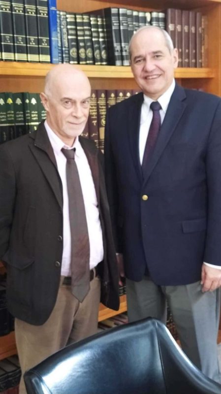 Rodolfo Casadei con Mehlem Khalaf