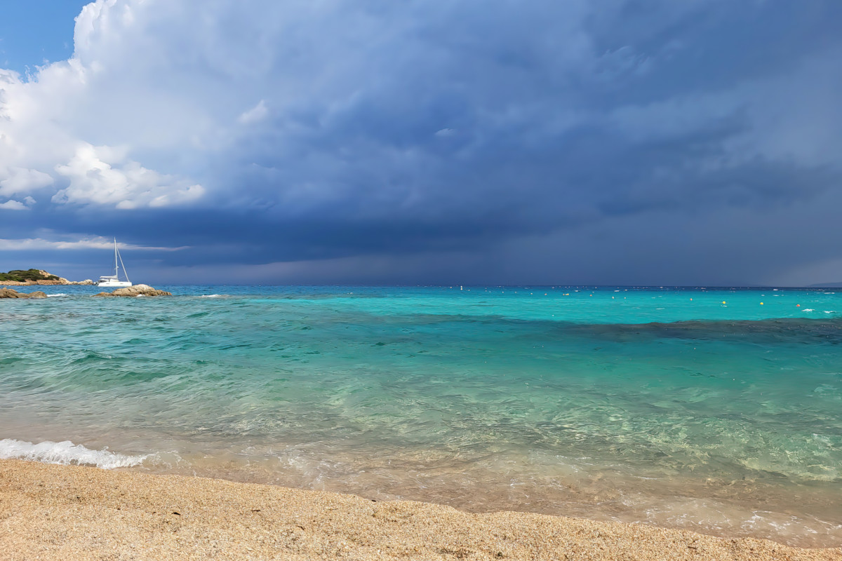 Mare della Sardegna all’arrivo del maestrale