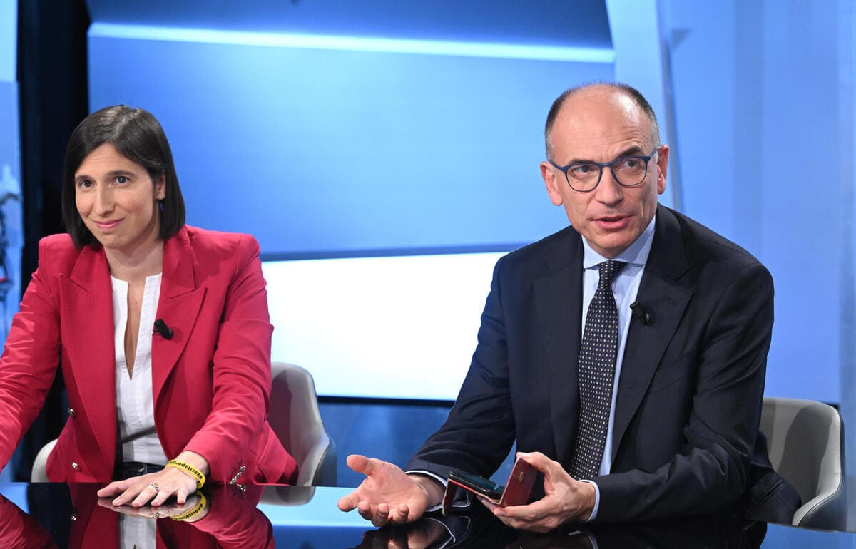 Pd Enrico Letta Elly Schlein
