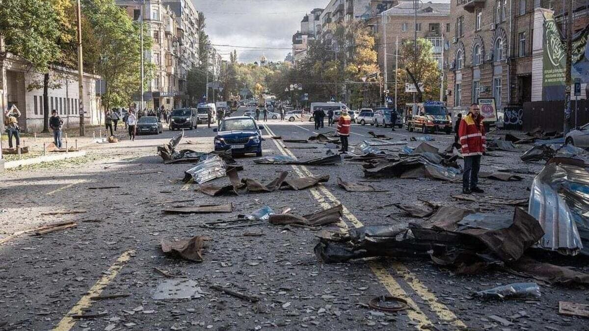 La distruzione causata dalla rappresaglia russa in Ucraina