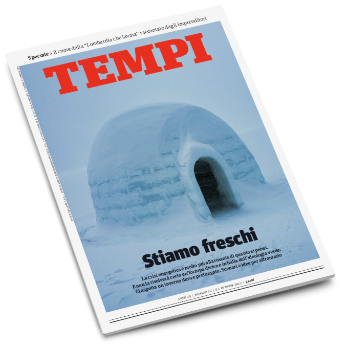 La copertina del numero di ottobre 2022 di Tempi, dedicata all’urgenza della politica in vista delle elezioni 2022