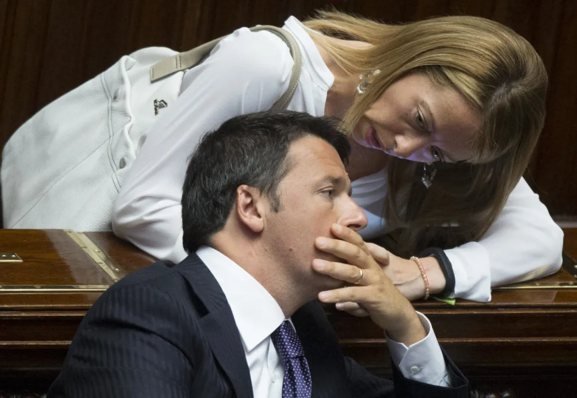 Giorgia Meloni e Matteo Renzi