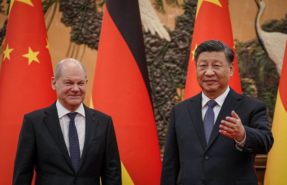 Scholz Xi Jinping Germania Cina