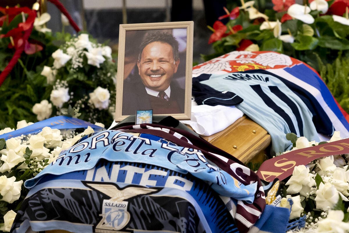 Il funerale del calciatore e allenatore Sinisa Mihajlovic, Roma, 18 dicembre 2022.