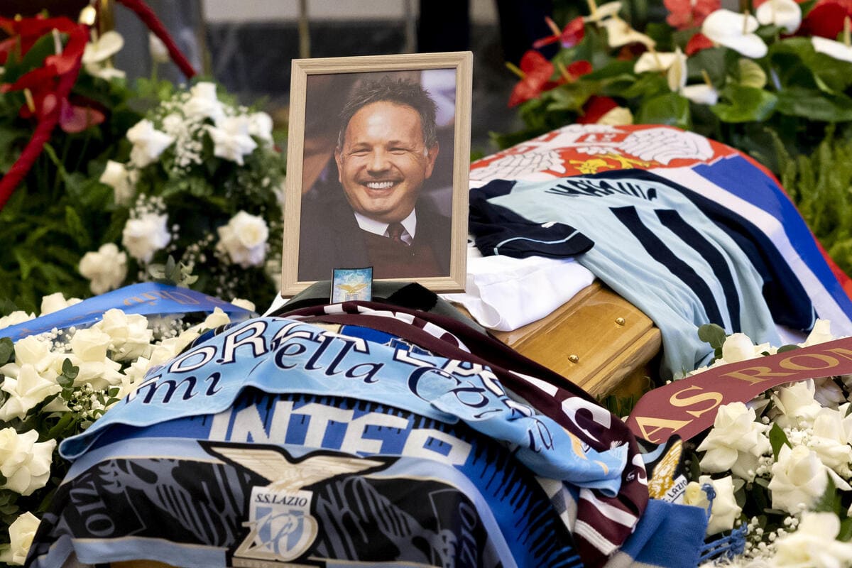 Il funerale del calciatore e allenatore Sinisa Mihajlovic, Roma, 18 dicembre 2022. 