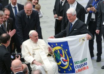 Papa Francesco con Antonio DI Matteo (Mcl)