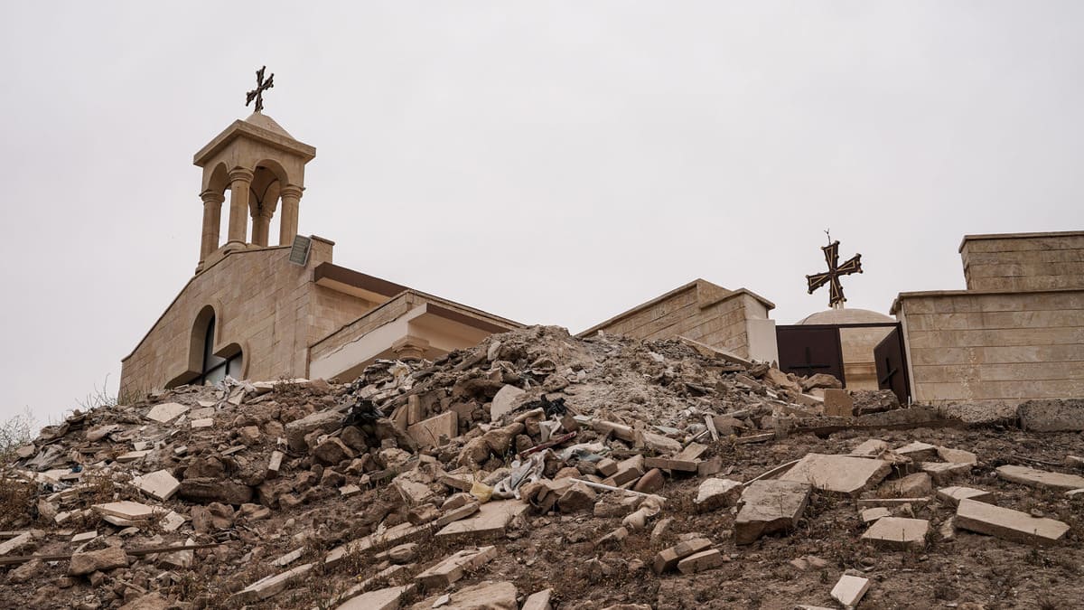 Il monastero di Mar Gorgis a Mosul, in Iraq