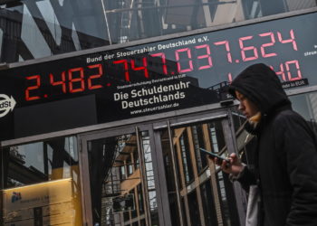Orologio del debito pubblico a Berlino