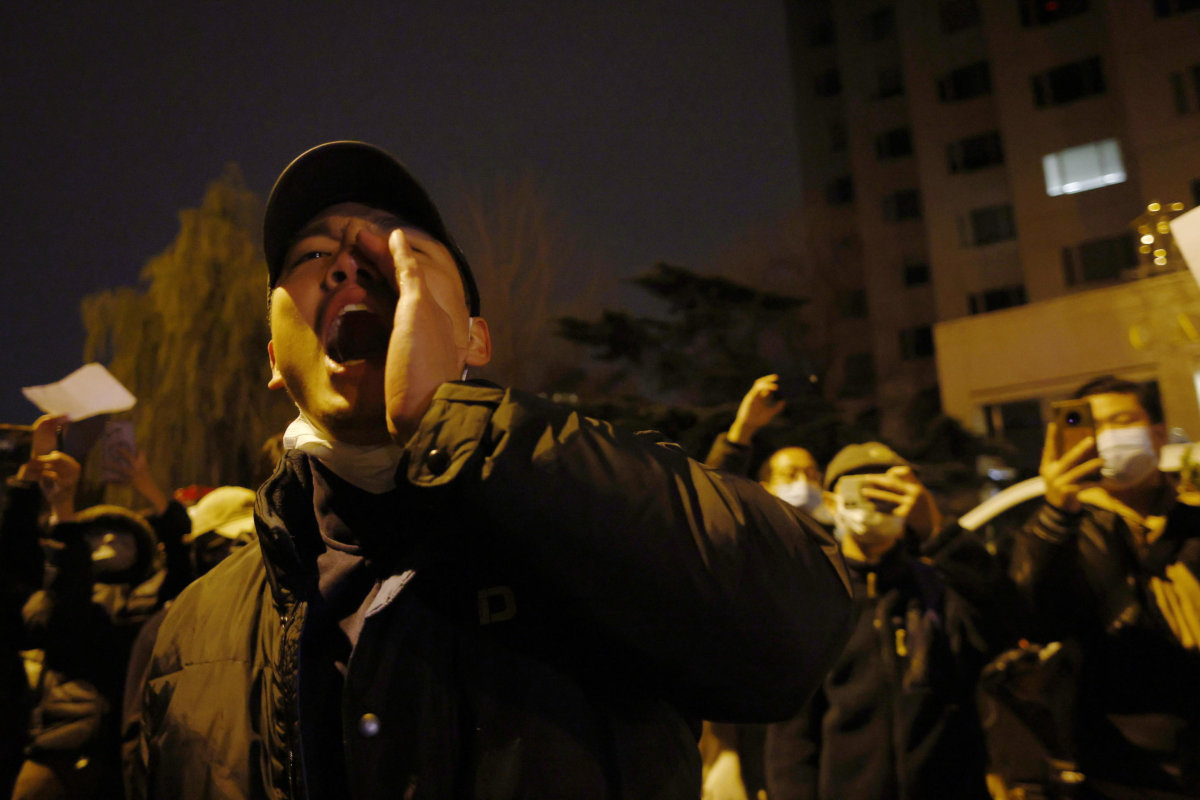 Protesta in Cina contro lockdown e regole anti Covid