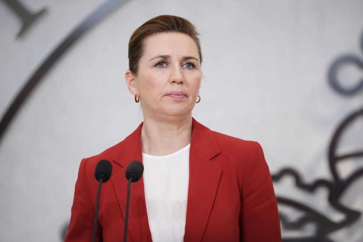 Il primo ministro danese, la socialdemocratica Mette Frederiksen (Ansa)