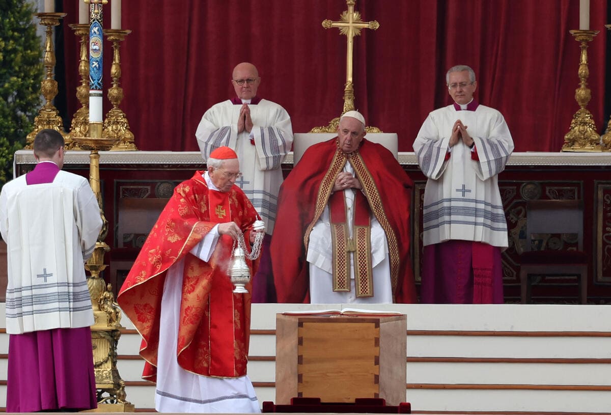Papa Francesco celebra i funerali del papa emerito Benedetto XVI, Roma, 5 gennaio 2023