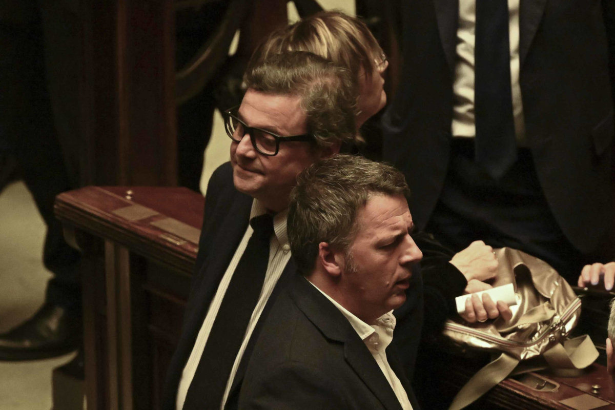 Carlo Calenda e Matteo Renzi a Montecitorio