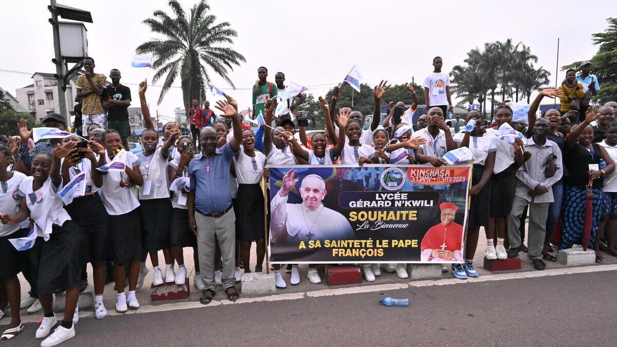Il Congo accoglie papa Francesco