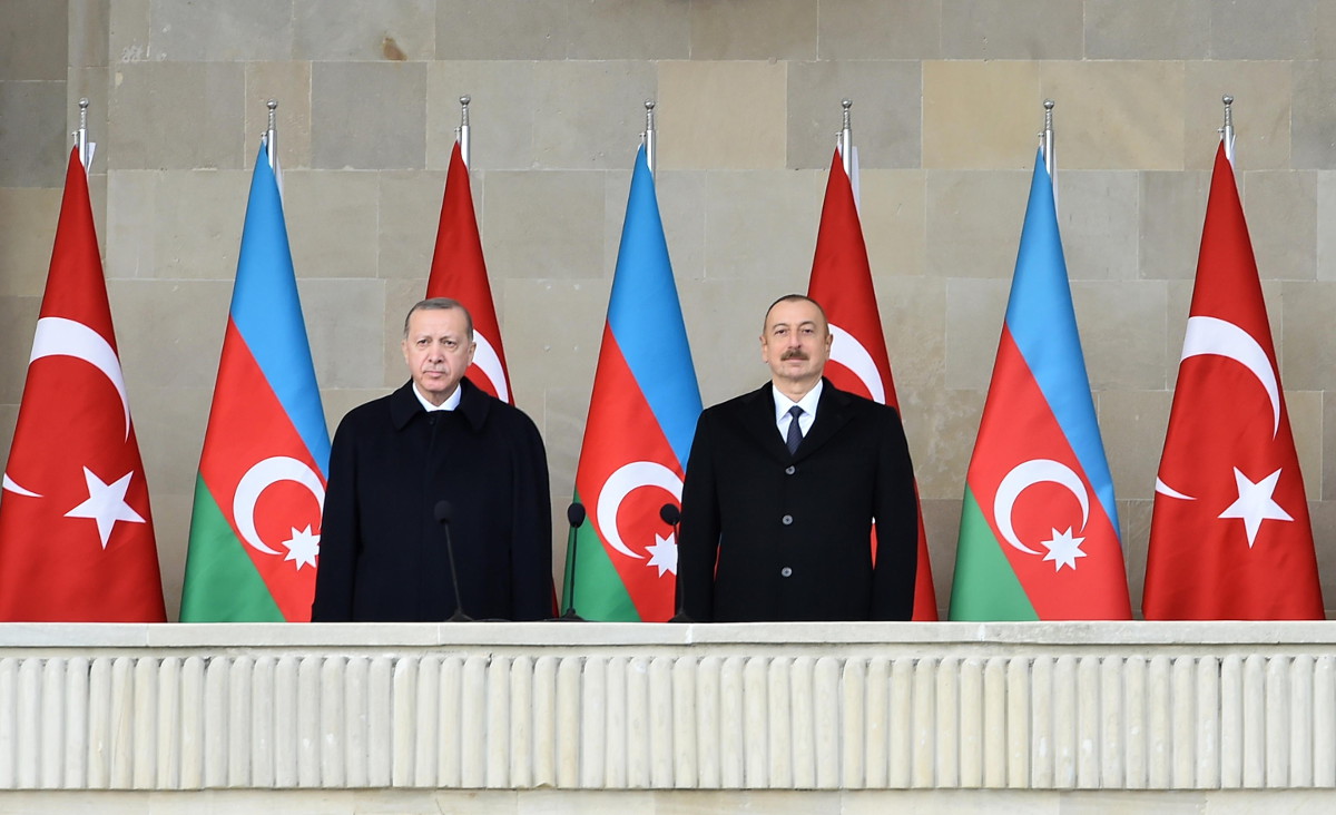 Erdogan e Aliyev in Azerbaigian