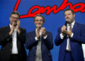 Giancarlo Giorgetti, Attilio Fontana, Matteo Salvini