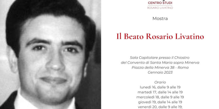 Invito alla mostra su Rosario Livatino a Roma, 16-23 gennaio 2023