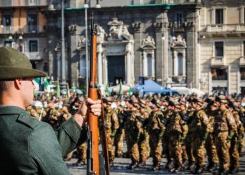 Cerimonia per il 150 esimo del corpo degli alpini