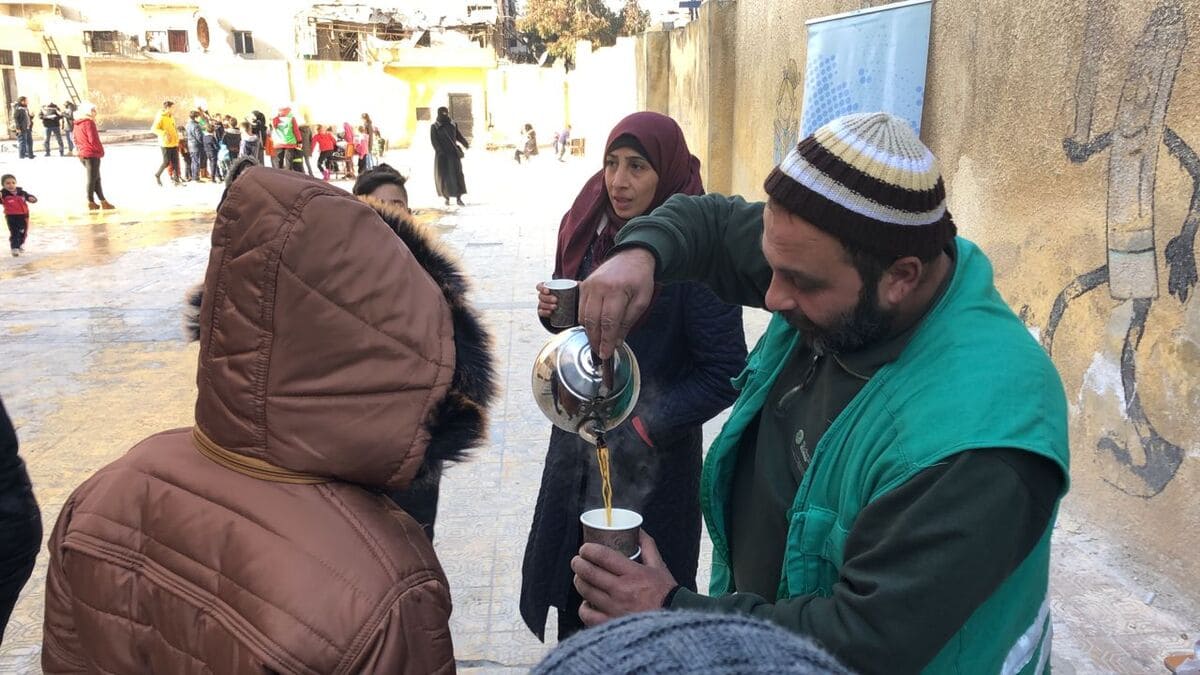 Avsi si prende cure dei sopravvissuti al terremoto ad Aleppo, in Siria